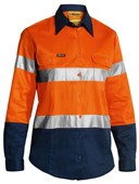 Womens Taped Hi Vis Drill Shirt