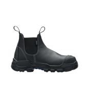 Blundstone Unisex Rotoflex Elastic Side  Slip on Safety Boots  Black