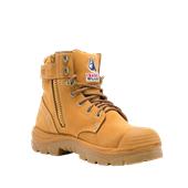 Steel Blue Argyle Zip Sided Safety Boot