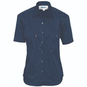 Ladies Cotton Drill Work Shirt  Short Sleeve