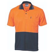 HiVis Two Tone Cool Breathe Polo Shirt Short Sleeve