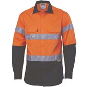 HiVis CoolBreeze Cotton Shirt with 3M 8910 RTape  Long sleeve