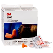 EAR PLUG 3M DISPOSABLE FOAM UNCORDED SLC80 21dB CLASS 3 BOX200pr