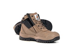 MONGREL STONE ZIPSIDER BOOT WITH SCUFF CAP