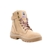 Steel Blue Southern Cross Zip Ladies Nitrile Outsole  Sand Safety Boot