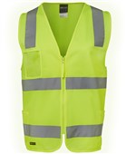 HI VIS DN ZIP SAFETY VEST
