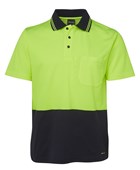 HI VIS NON CUFF SS COTTON BACK