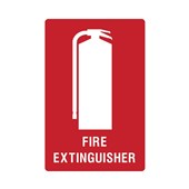 Fire Equipment Sign  Fire Extinguisher 600 x 450mm  Metal