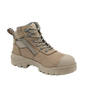 Blundstone Unisex Rotoflex Safety Boots  Stone Nubuck