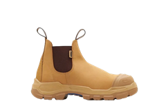 Blundstone Unisex Rotoflex Elastic Side  Slip on Safety Boots  Wheat