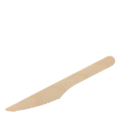 Cutlery Knife Wooden Kraft 165mm