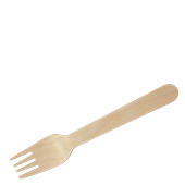 Cutlery Wooden Fork 160mm