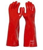SafeRite Red PVC Gauntlet 45cm SR1118