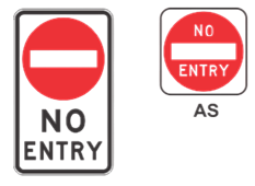 450X750 NO ENTRY NSW SPEC