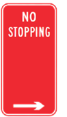 225x450 No Stopping Right NSW SPEC