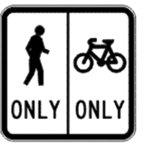 300x300 Separated Footway Pedestrian on Left NSW SPEC