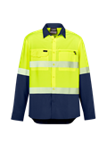 MENS HI VIS OUTDOOR SEGMENTED TAPE LS SHIRT