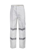 MODERN FIT COTTON DRILL CARGO TROUSER WITH CSR REFLECTIVE TAPEWP3223