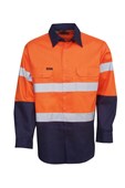 Hi Vis 155 GSM Cotton Twill Shirt  LS