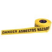 Barricade Tape  300m x 75mm DANGER ASBESTOS DUST HAZARD Print