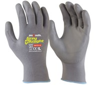 Grey Knight Nylon PU Coated Nylon Glove