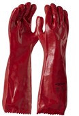 Maxisafe Red PVC Gauntlet  45cm