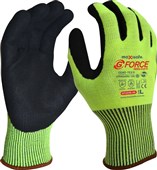 GForce HiVis Cut D Glove with Nitrile Palm