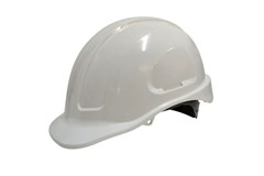 Maxisafe White Unvented Hard Hat  Sliplock Harness