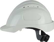 Maxisafe Long Peak White Vented Hard Hat ratchet harness