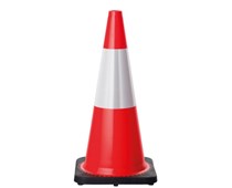 KWN 900MM FLURO ORANGE TRAFFIC CONE WITH 3M 3340 CLASS 1 REFLECTIVE TAPE