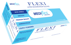 Mediflex Flexi Lightly Powdered Latex Gloves