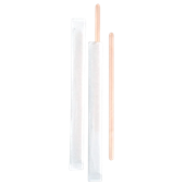 One Tree Wooden Stirrers Individually Wrapped 1000PK