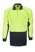Hi Vis Cooldry Raglan Sleeve Polo LS