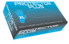 Mediflex Protector Plus Lightly Powdered Latex Gloves