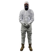 SAFERITE DISPOSABLE COVERALL WHITE SR1001