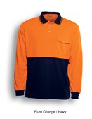 Unisex Adults HiVis Safety Polo LS