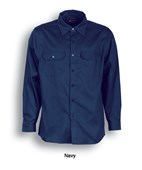 Unisex Adults Cotton Drill Work Shirt LS