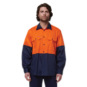 CORE LONG SLEEVE 2TONE VENTED SHIRT