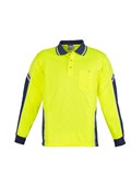 MENS HI VIS SQUAD LS POLO   ZH238