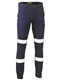 TAPED BIOMOTION STRETCH COTTON DRILL CARGO CUFFED PANTS