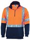 HiVis Cross Back DN Two Tone 12 Zip Fleecy