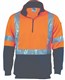 HiVis 12 Zip Fleecy with X Back  additional Tape on Tail