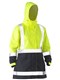 WOMENs H TAPED TWO TONE HI VIS RAIN JACKET