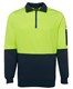 HI VIS 12 ZIP FLEECY