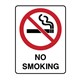 Prohibition Sign  No Smoking Metal H600mm x W450mm