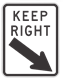 300x400 Keep Right Angled Right Arrow Symbolic NSW SPEC