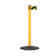 Retractable Belt Extreme Barrier with Black and Yellow Tape