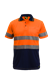 HI VIS TWO TONE SHORT SLEEVE MICROMESH POLO WITH POCKET AND CSR REFLECTIVE TAPE