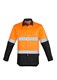 MENS HI VIS SPLICED INDUSTRIAL SHIRT  HOOP TAPED
